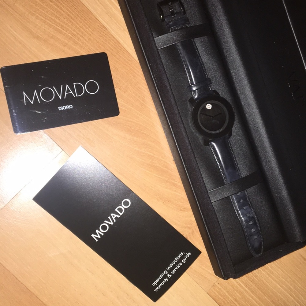 Movado Bold Black Watch